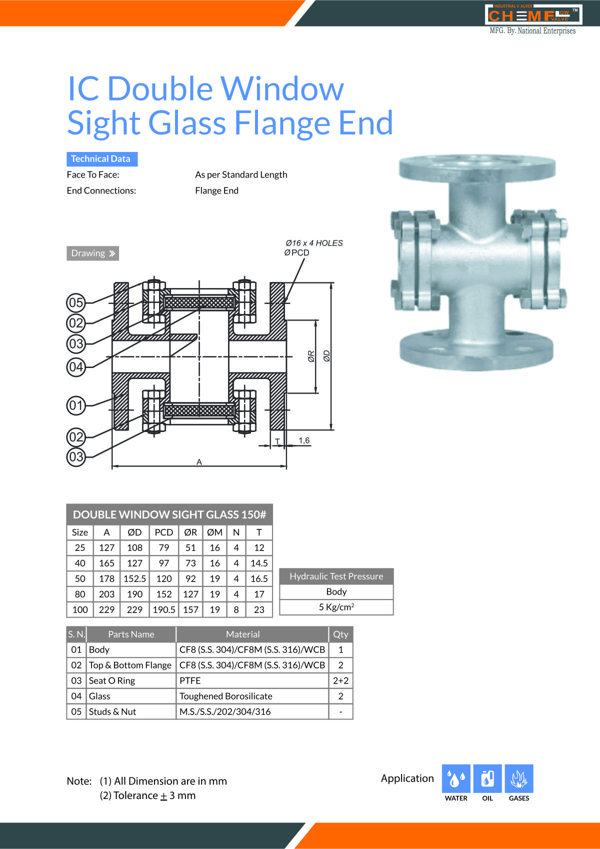 Gate valves flange end